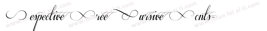Respective Free Cursive Fonts字体转换